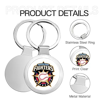 キャップ キーホルダー 16個セット 日本ハムファイターズ　サイン付 favorite-keychain-with-fur-